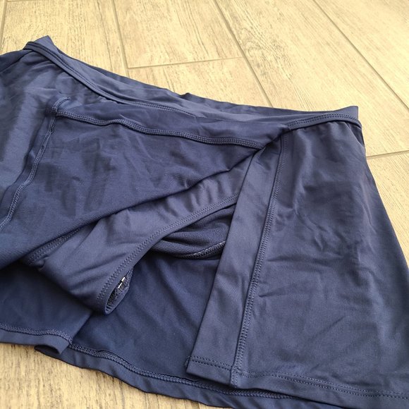 Liz Claiborne women's swim bottom skirt navy blue size 12 NWT - Picture 5 of 13
